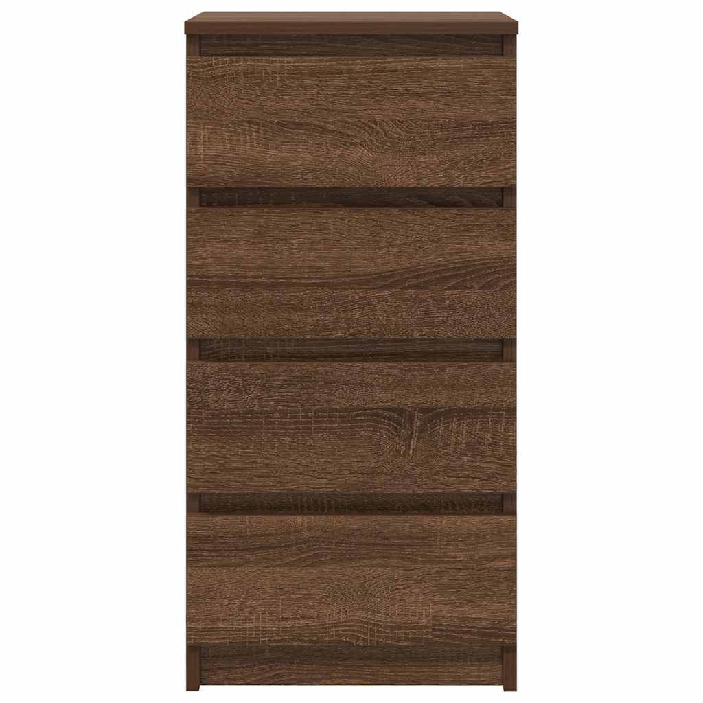 Sideboard Brown Oak 37.5x35x76 cm Engineered Wood